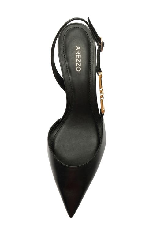 Arezzo Faye Half D'orsay Pointed Toe Slingback Pump