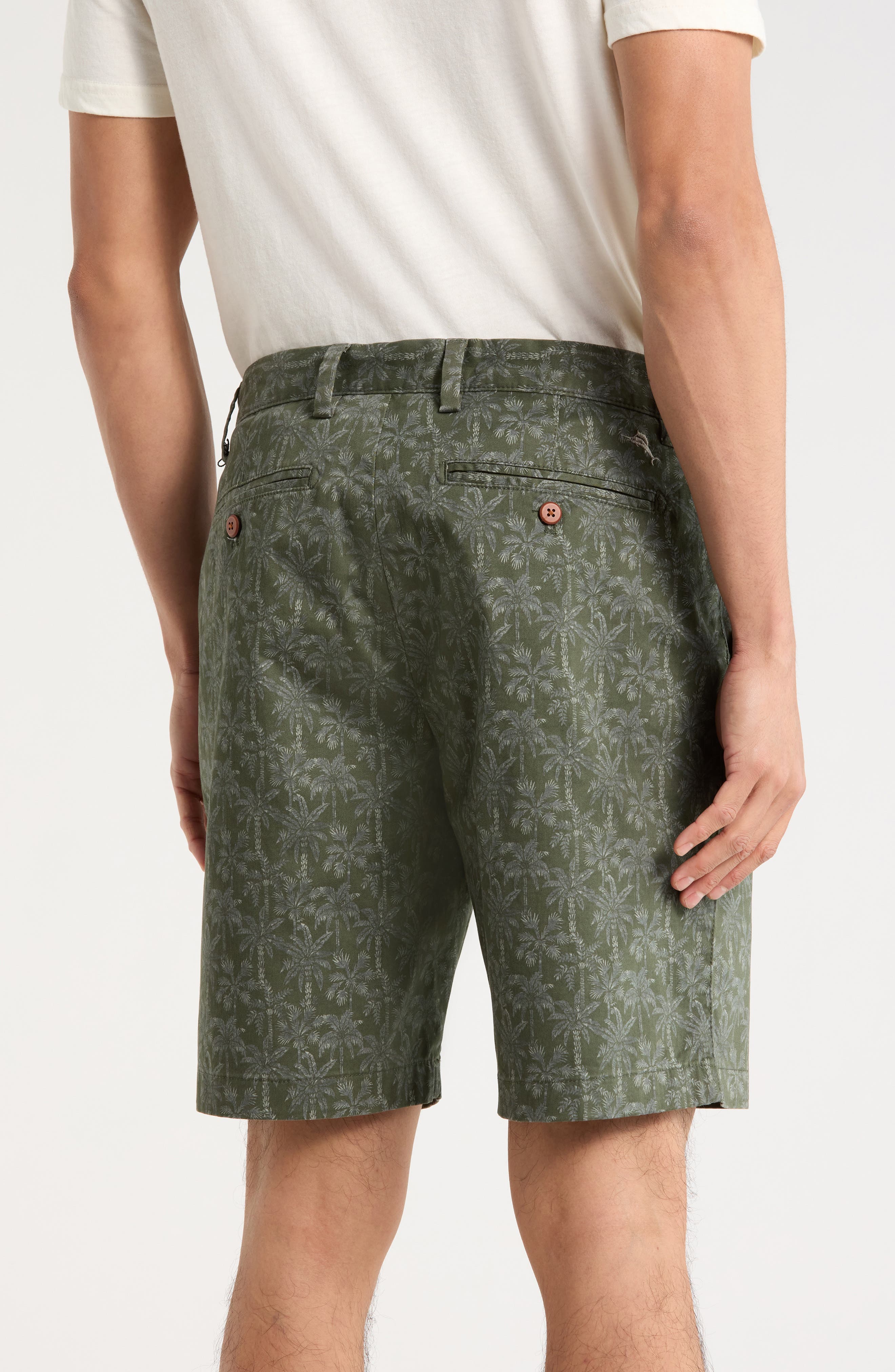 Rich Palms Tropical Print Shorts - image 2