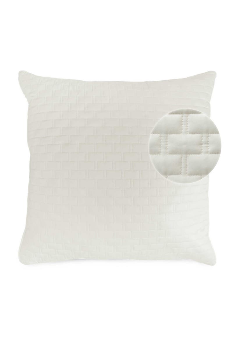 Quilted Euro Sham, Main, color, IVORY