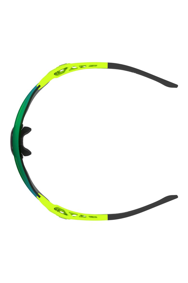 99mm Next Level Shield Sunglasses, Alternate, color, GREEN FLUO BLACK