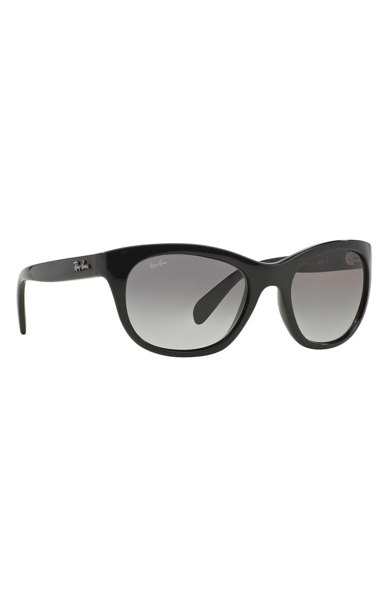 Ray-Ban 'Highstreet' 56mm Sunglasses, Alternate, color, Black