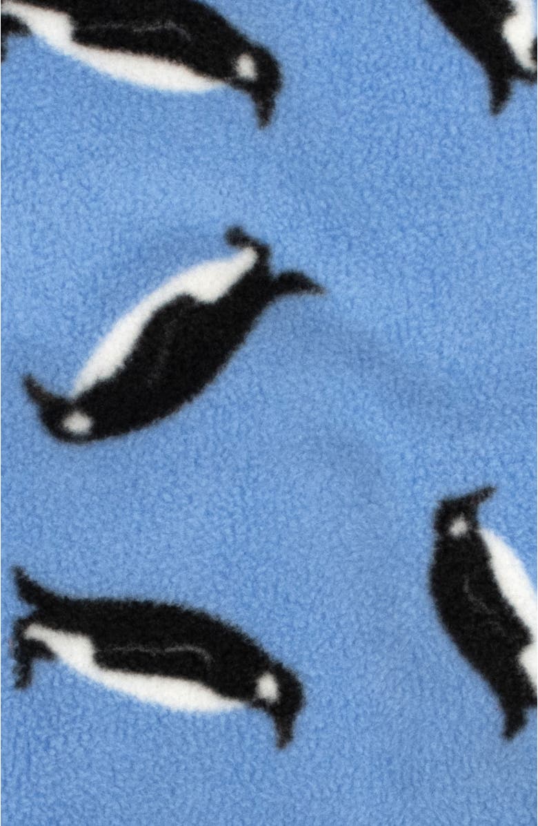 Leveret Footed Fleece Printed Matching Family Holiday Pajamas, Alternate, color, Penguin