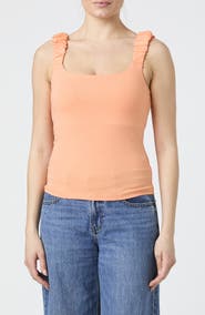 French Connection Rallie Ruched Strap Tank