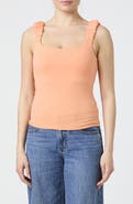 French Connection Rallie Ruched Strap Tank