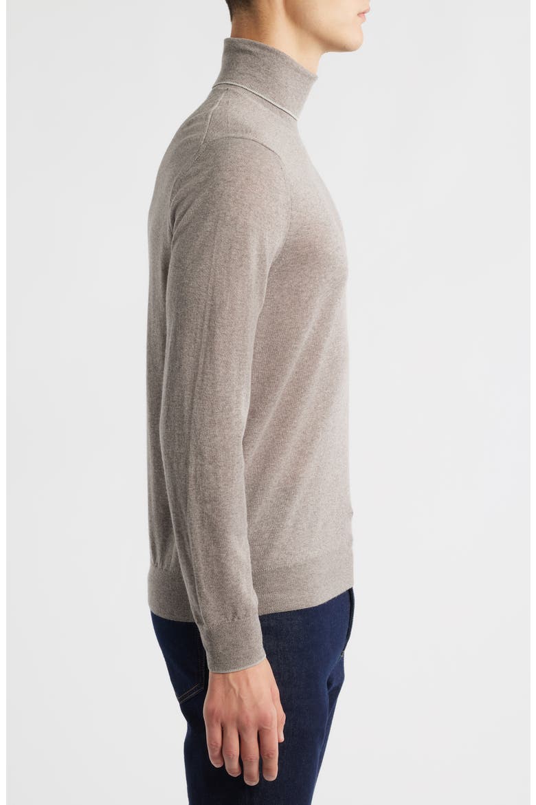 Turtleneck Wool Sweater, Alternate, color, BEIGE