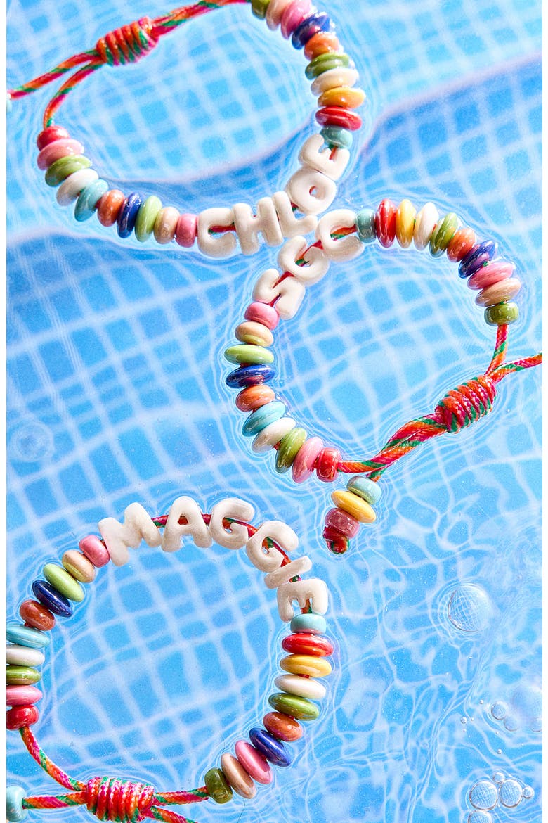 Make Waves Custom Beaded Bracelet, Alternate, color, WHITE MULTI