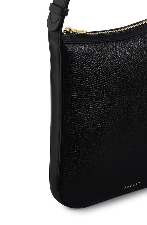 Radley Longford Lane Slim Leather Crossbody Bag In Black
