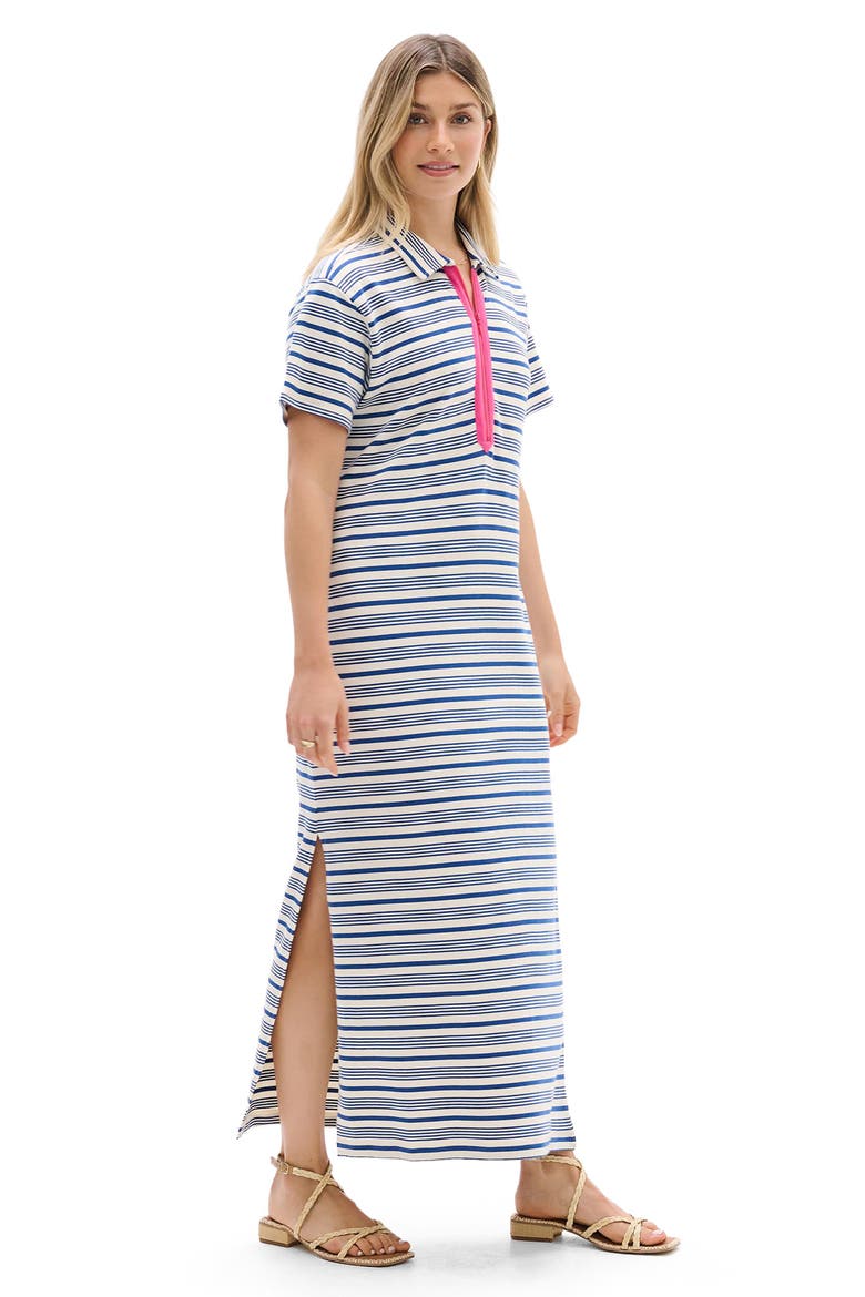 Limoges Stripe Cotton Blend Shirtdress, Alternate, color, WHISPER WHITE