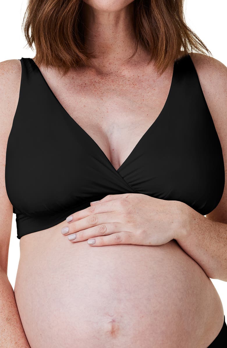 Bravado Designs Ballet Everyday Maternity/Nursing Bralette, Alternate, color, Black