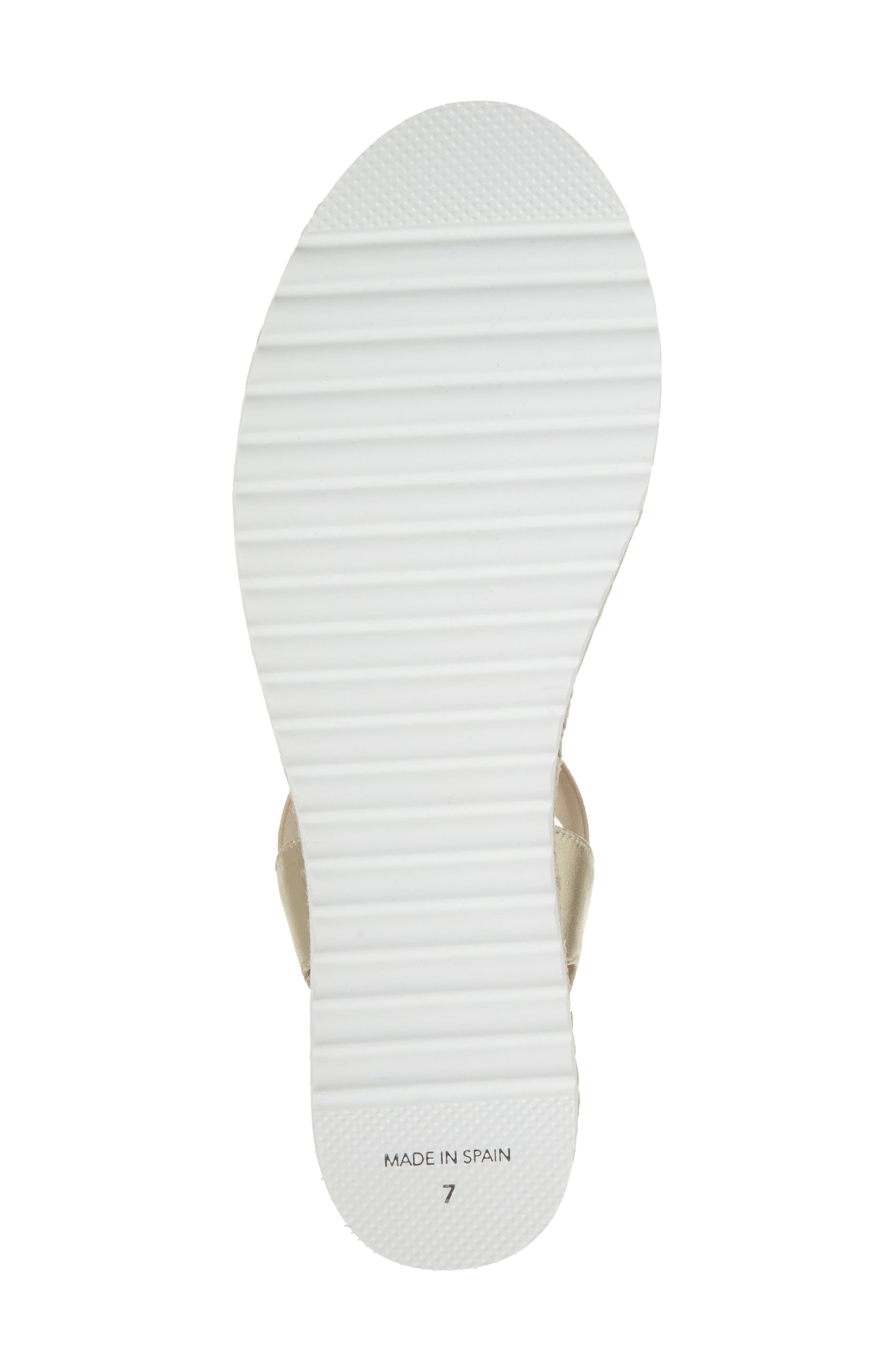 Avina Espadrille Wedge Sandal, Alternate, color, CHAMPAGNE METALLIC