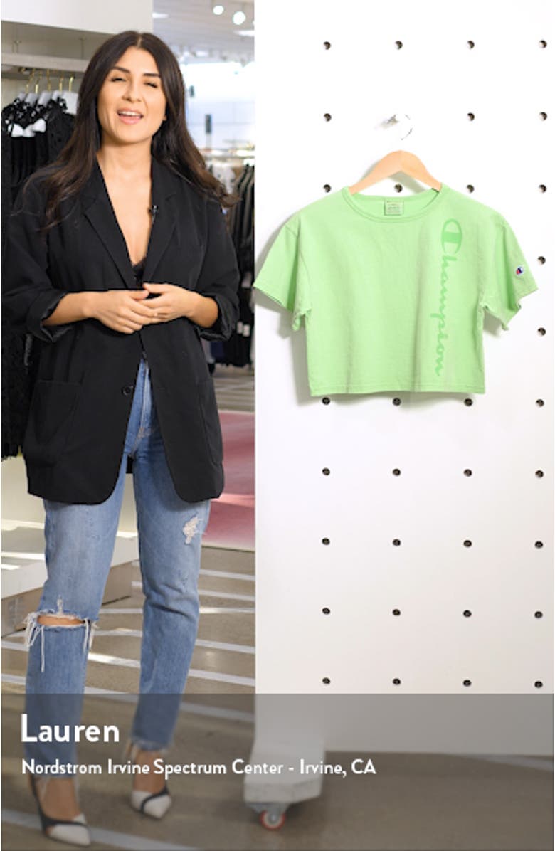 Garment Dye Crop Tee, sales video thumbnail