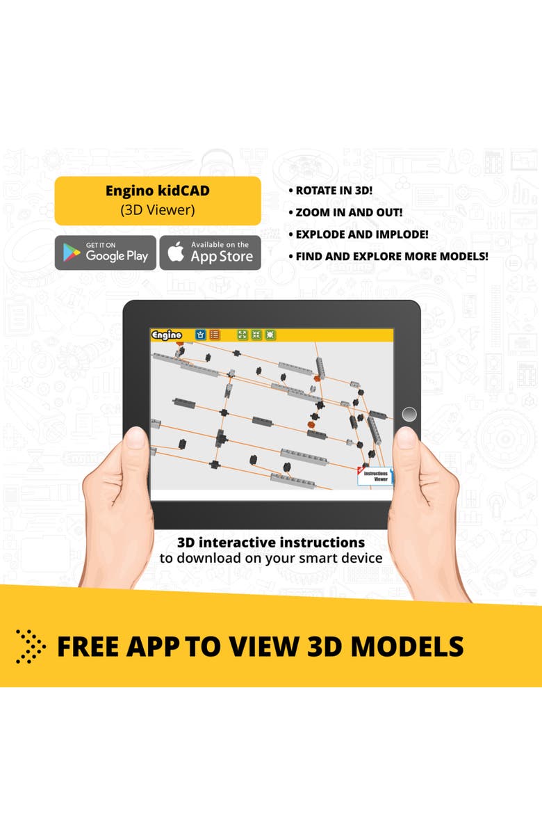 Engino Creative Builder 20 In 1 Multimodel Series, Toy Vehicles Brick Set, Alternate, color, Multicolored