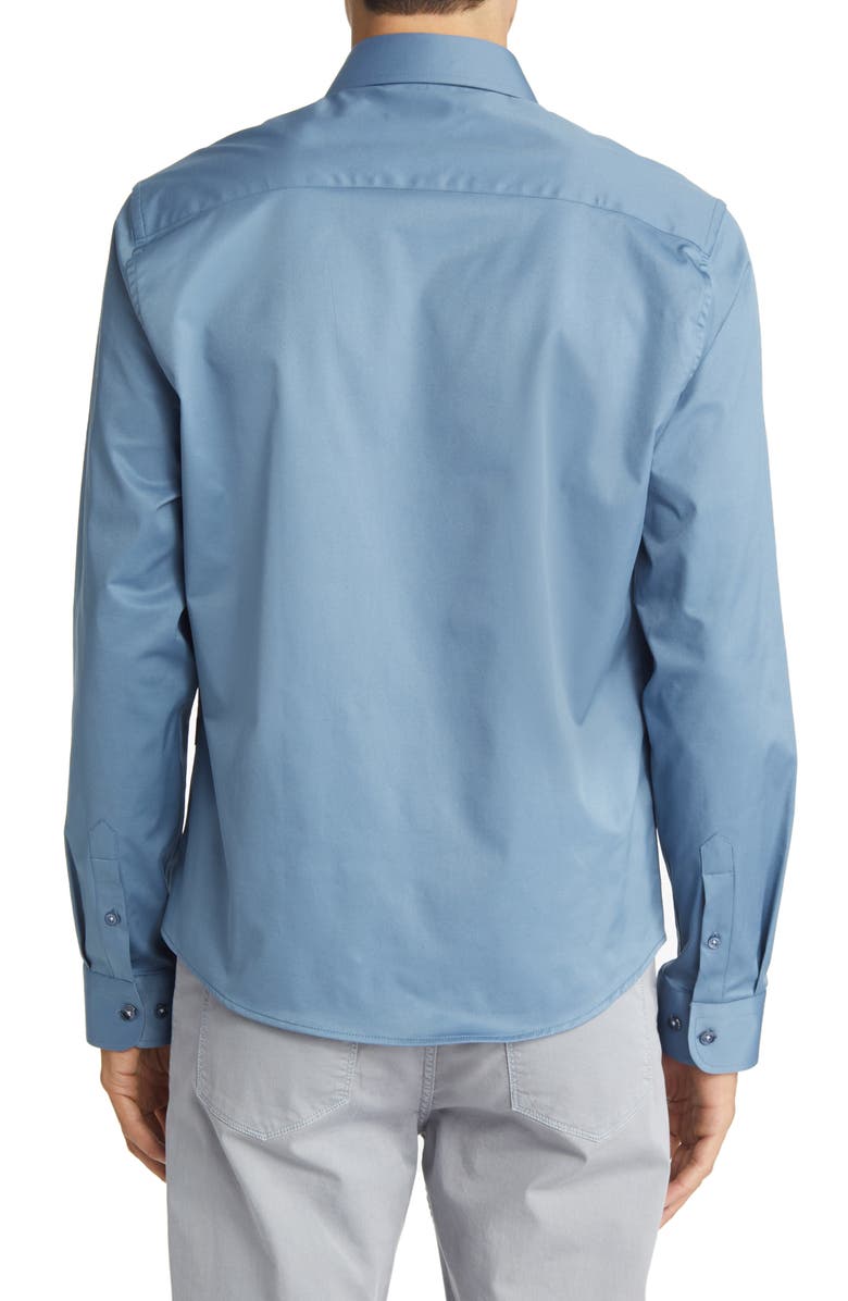 Stone Rose DRY TOUCH<sup>®</sup> Performance Button-Up Shirt, Alternate, color, Navy
