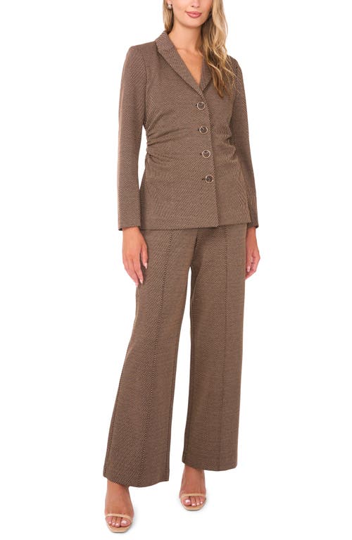 Vince Camuto Pintuck Pleat Wide Leg Pants In Brown