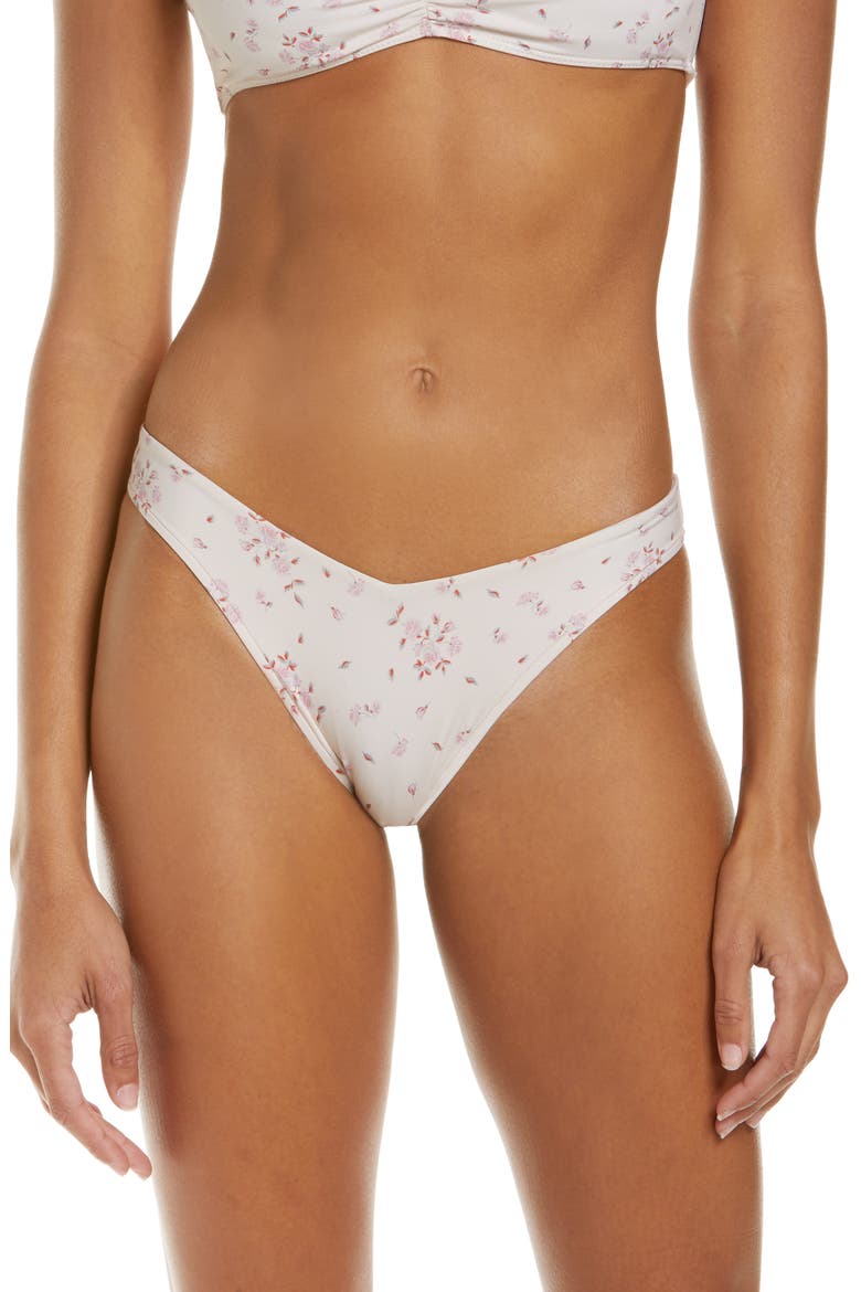 Enzo Floral Bikini Bottoms, Main, color, SWEET ROSE