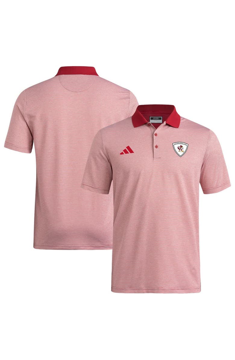adidas Men's adidas Red Louisville Cardinals Ultimate 365 Polo, Main, color, 