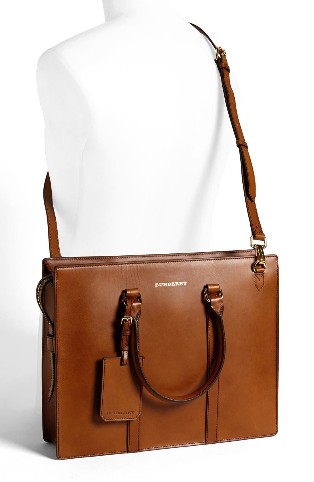 'Ambrose' Briefcase, Alternate, color, BROWN OCHRE