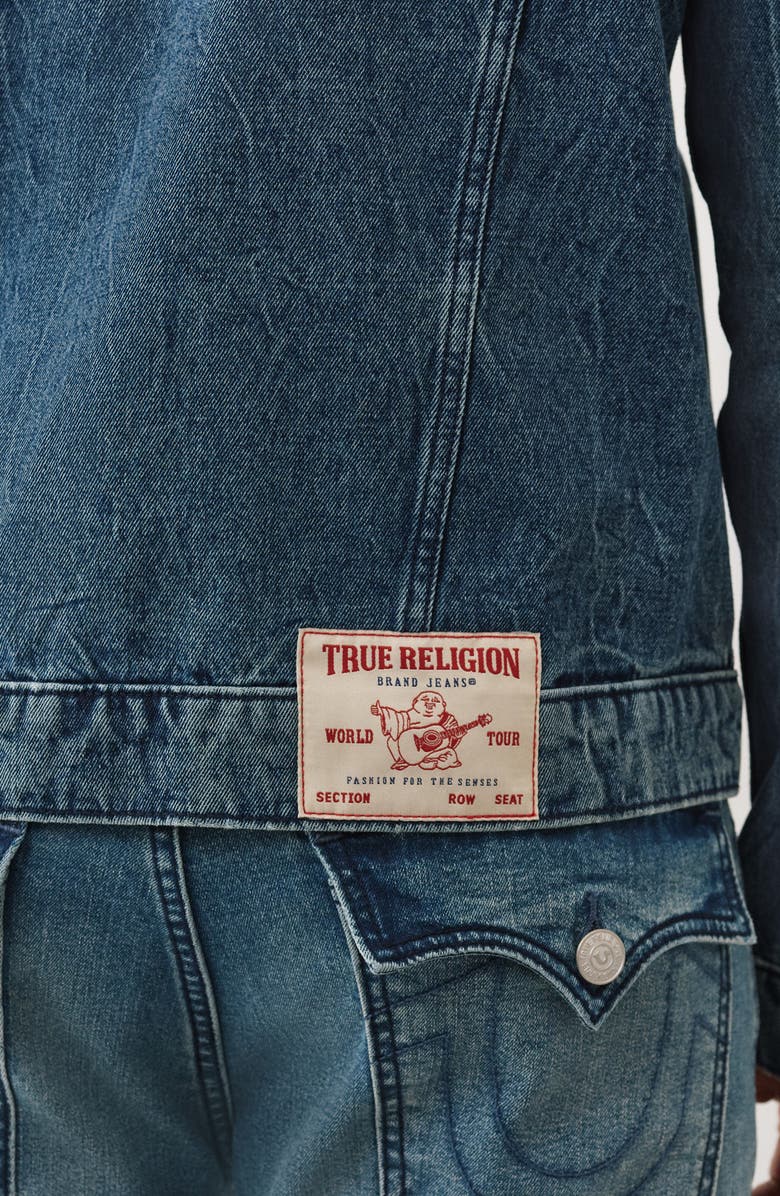 True Religion Jesse Trucker Jacket, Alternate, color, Medium Cozy Fireside Wash