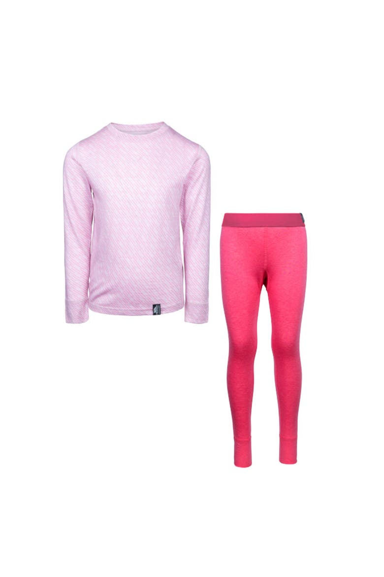 Childrens/kids Alec Base Layer Set, Main, color, Rose