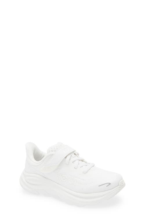 Hoka Kids' Clifton 10 Running Sneaker In White