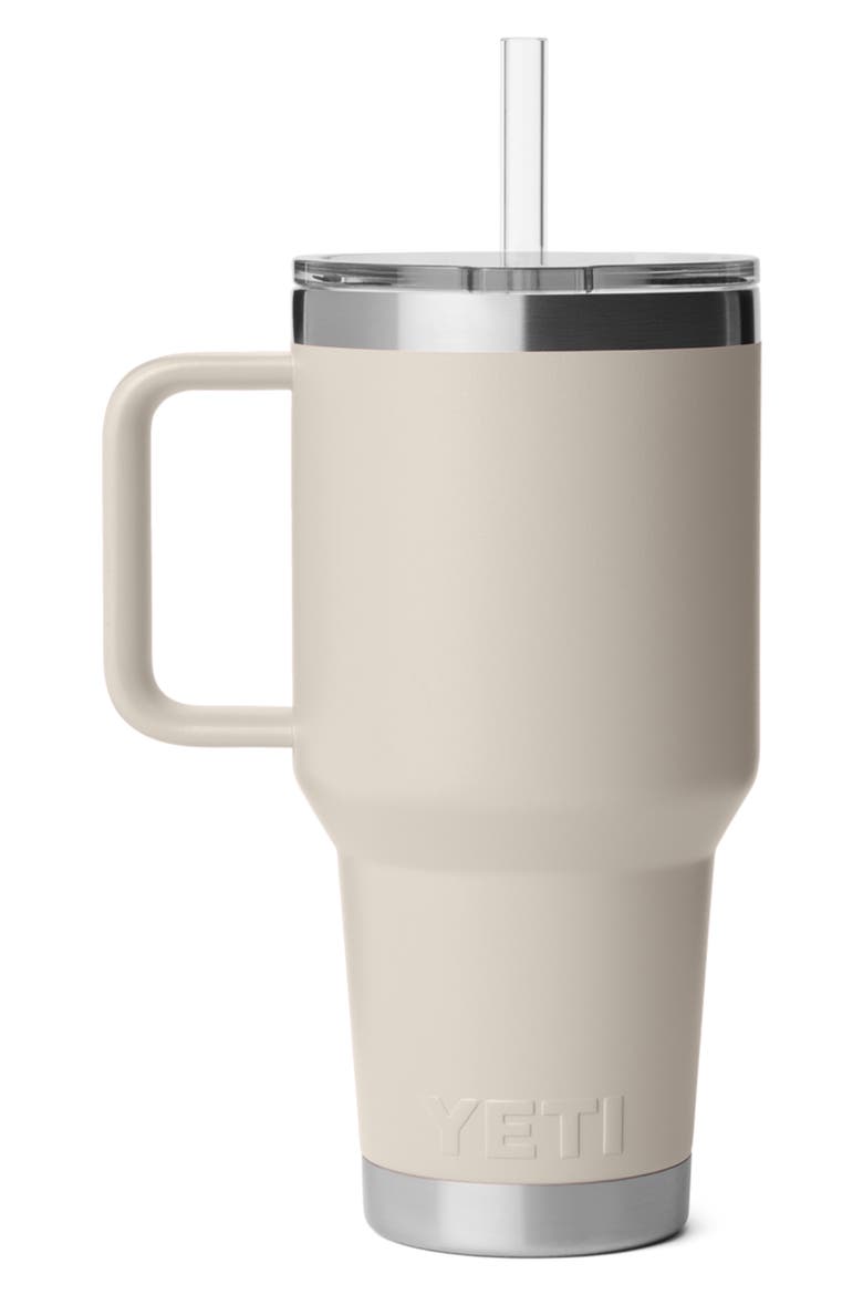 Rambler 35-Ounce Straw Mug, Alternate, color, CAPE TAUPE