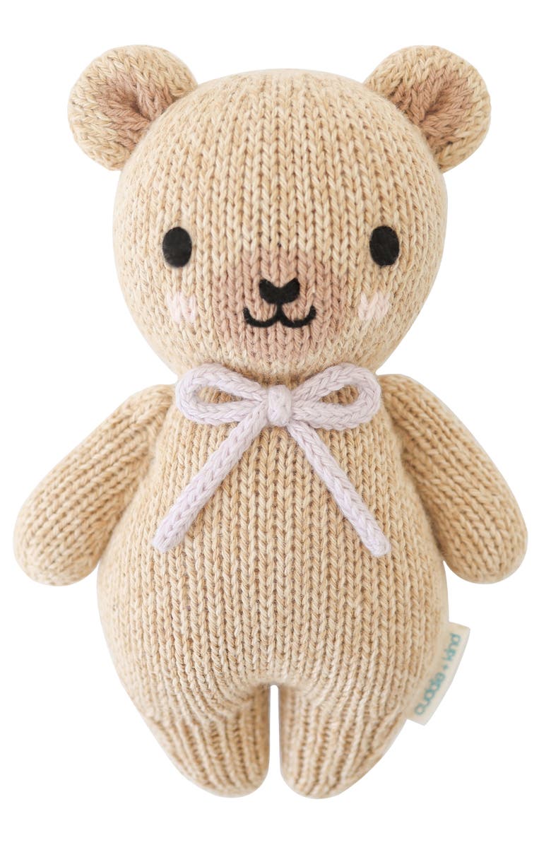cuddle+kind Baby Honey Bear Stuffed Animal, Main, color, Lavendar