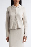 Max Mara Diamond Stitch Cashmere Cardigan