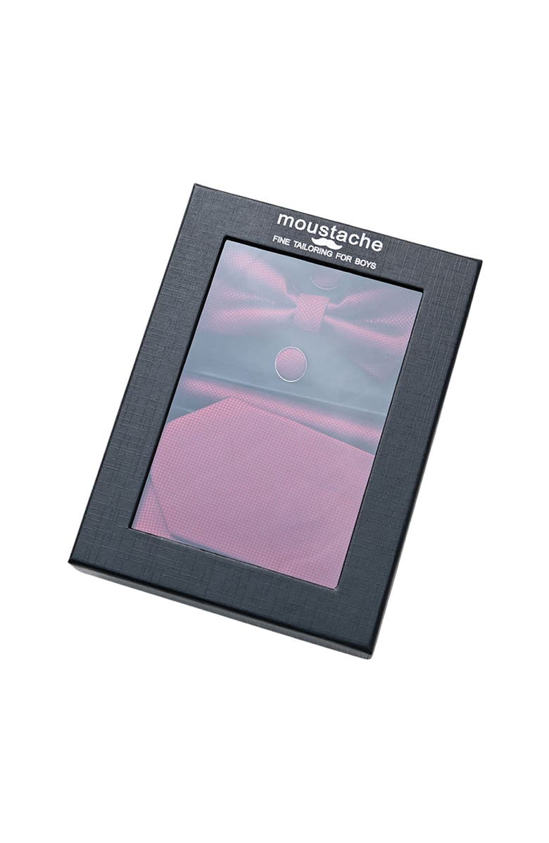 MOUSTACHE Crosshatch Tie Set, Alternate, color, Red