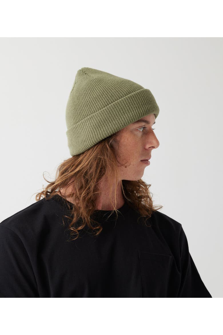 Ribbed Beanie, Alternate, color, Army