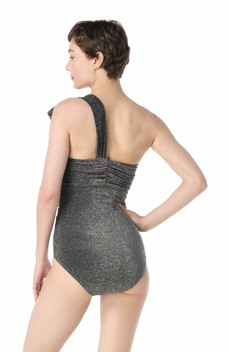 Carmen Marc Valvo Bow Underwire One Piece Swimsuit, Alternate, color, 