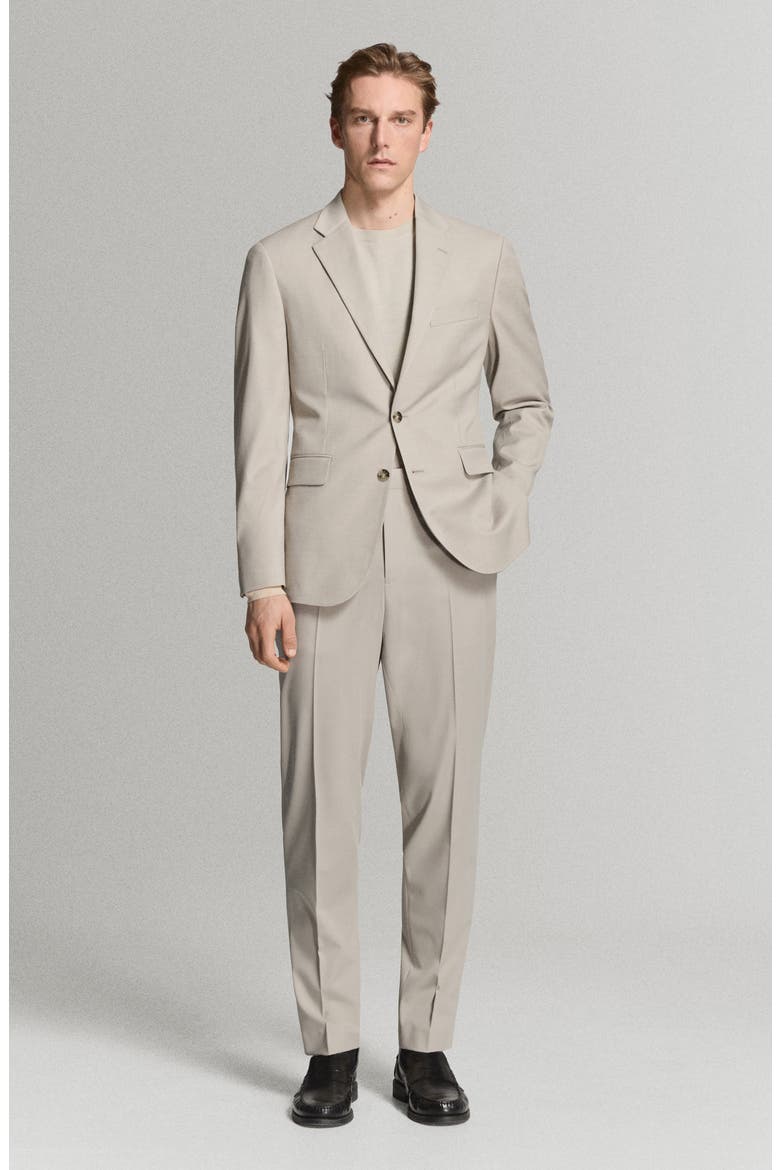 Milan Slim Fit Suit Jacket, Alternate, color, BEIGE