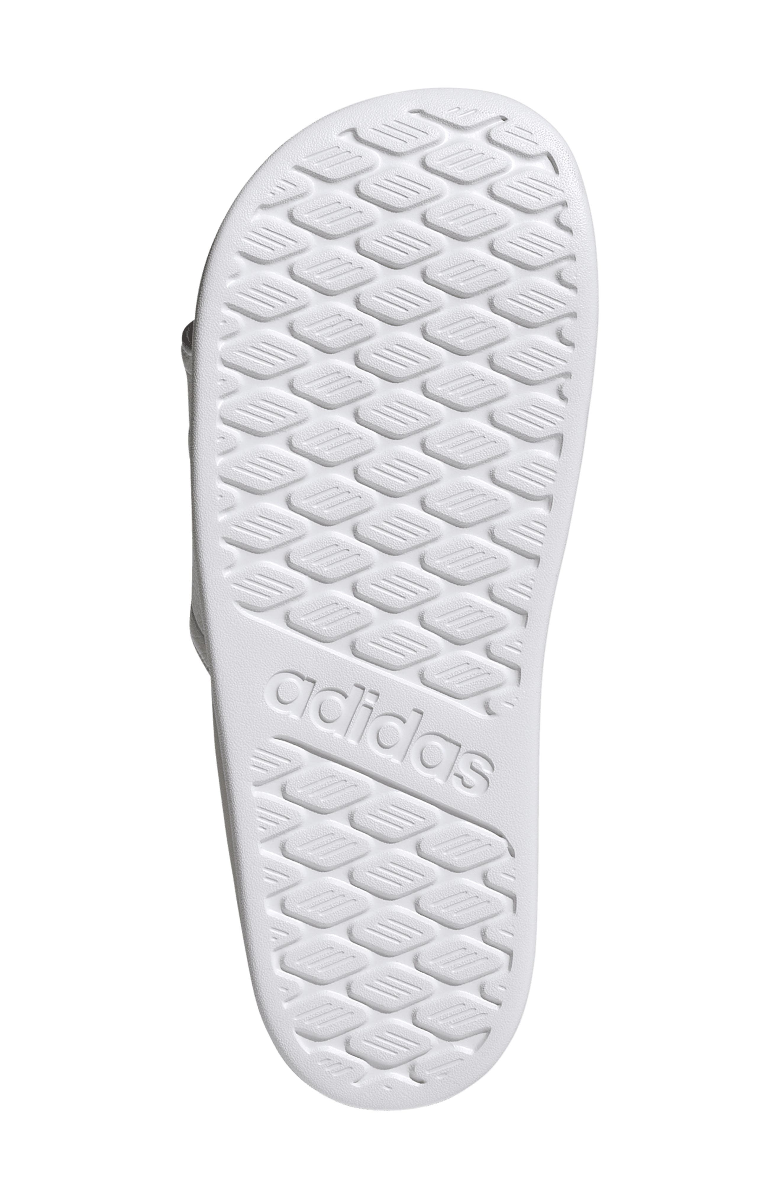 adidas Adilette Comfort 2.0 Slide Sandal, Alternate, color, White/ White/ Crystal White