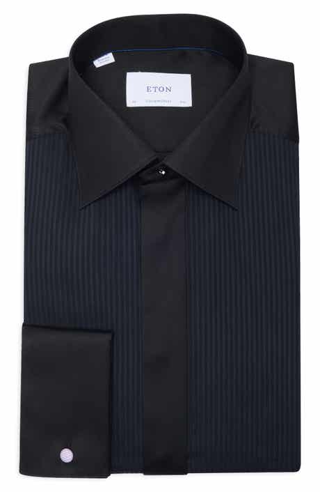 Eton Contemporary Fit Pleated Bib Front Dress Shirt