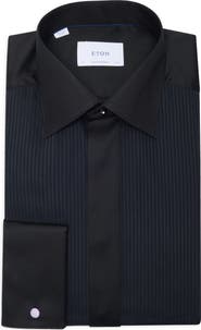 Eton Contemporary Fit Pleated Bib Front Dress Shirt