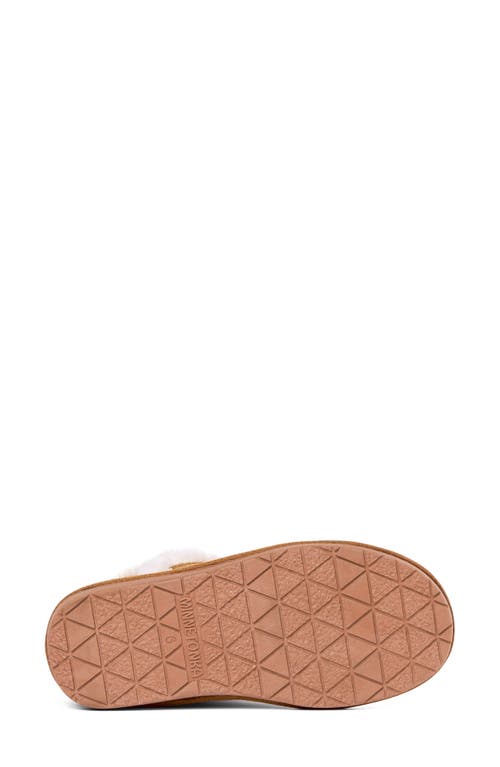 Minnetonka Milltown Water Resistant Faux Fur Bootie In Brown