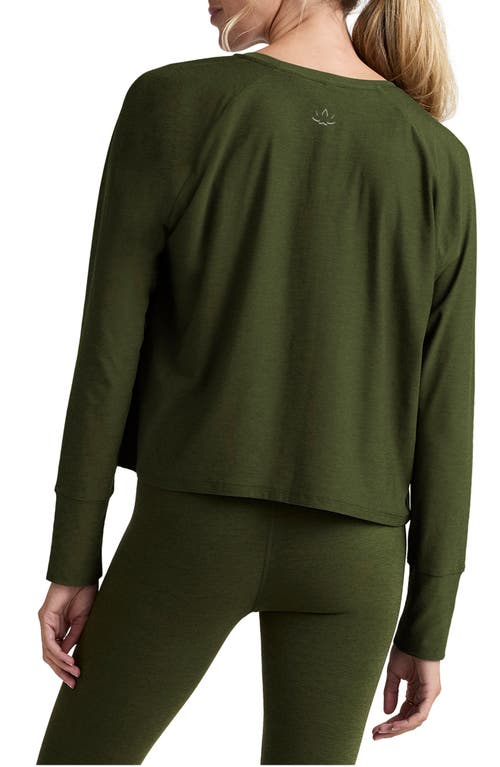 Beyond Yoga Featherweight Long Sleeve T-shirt In Green