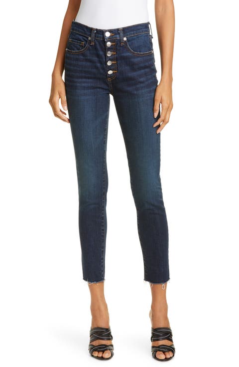 Debbie Raw Hem Crop Skinny Jeans