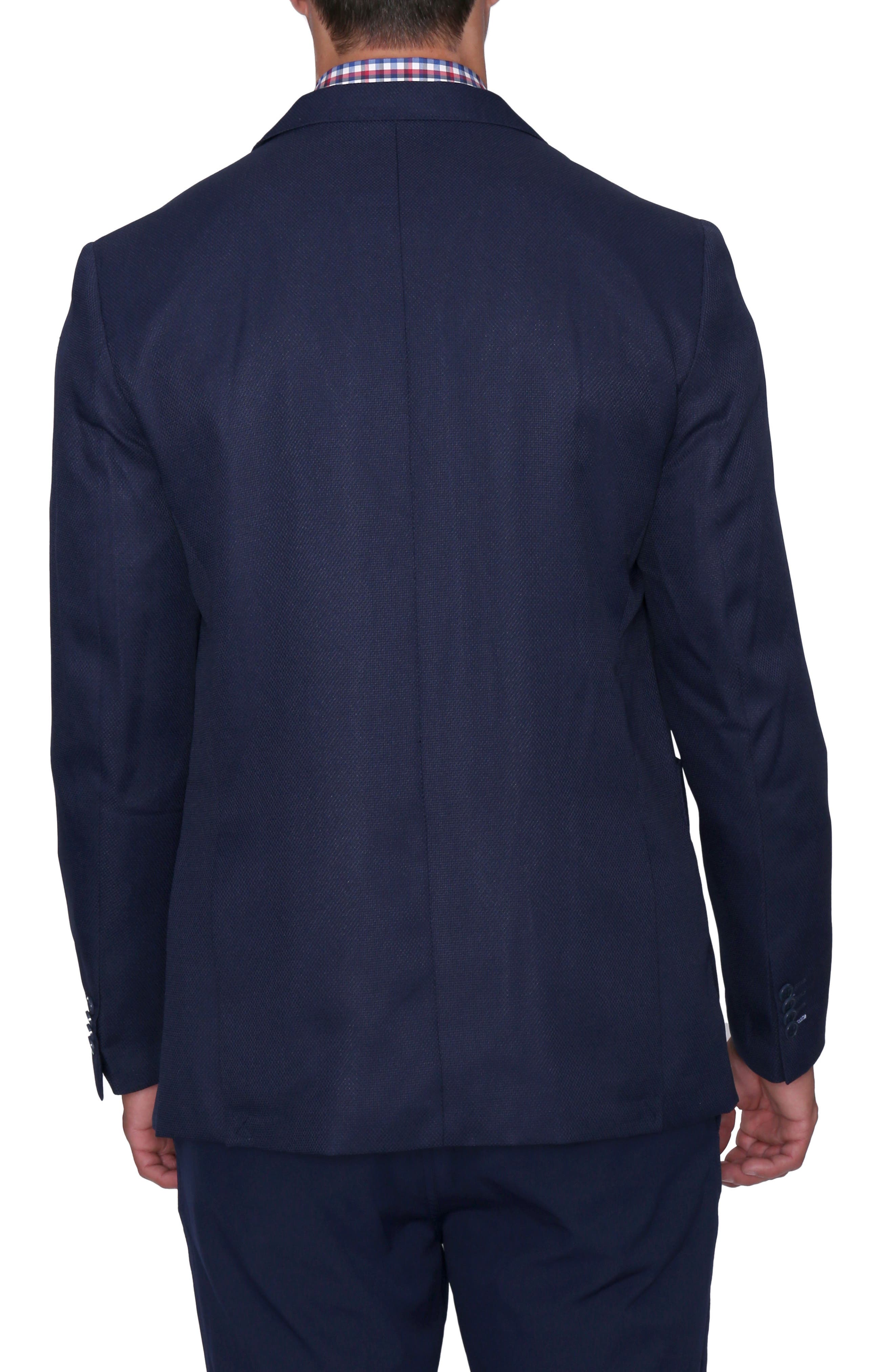Classic Textured Blue Blazer - image 2