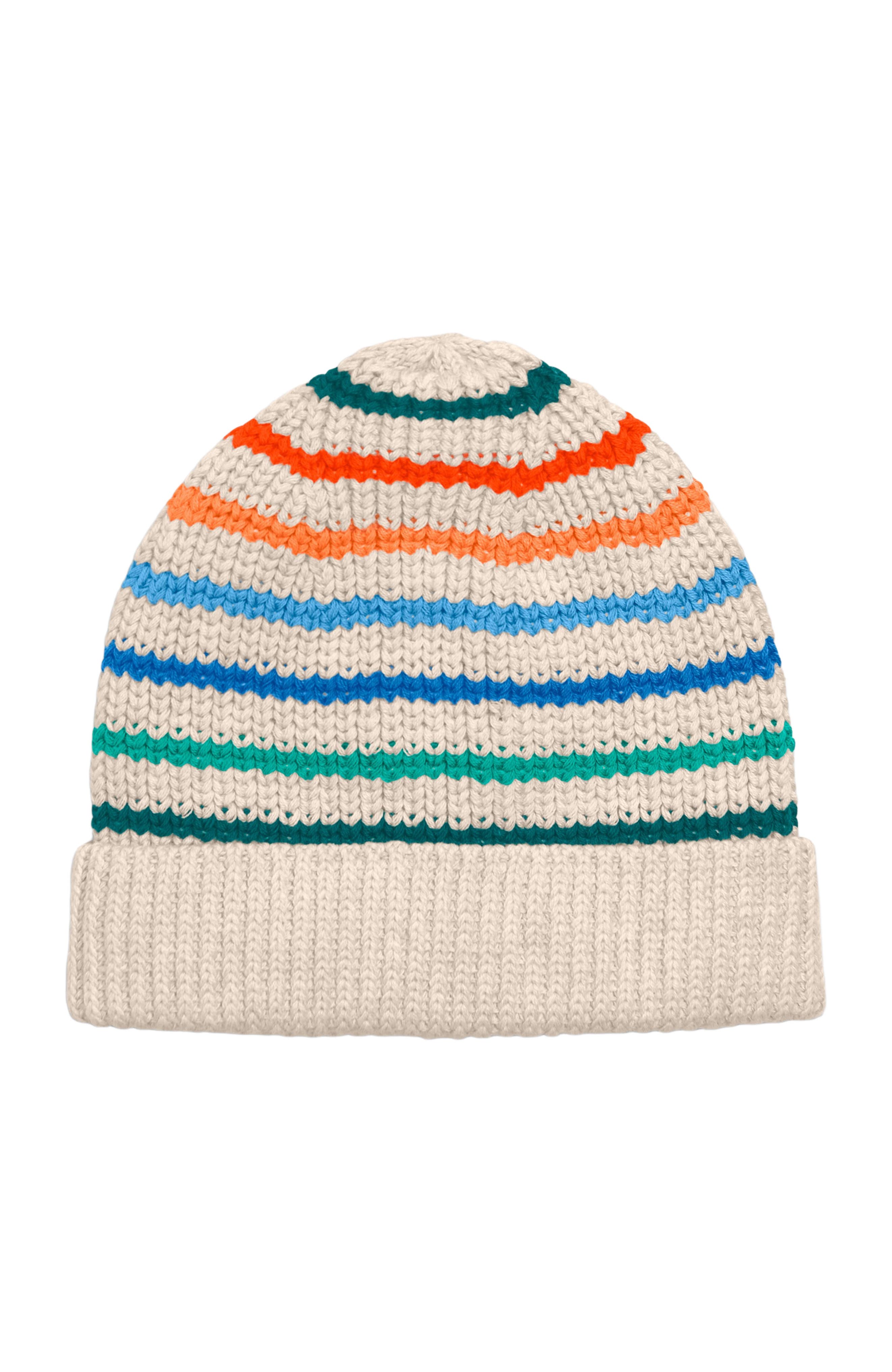 selected Heather Sand Multi Stripe