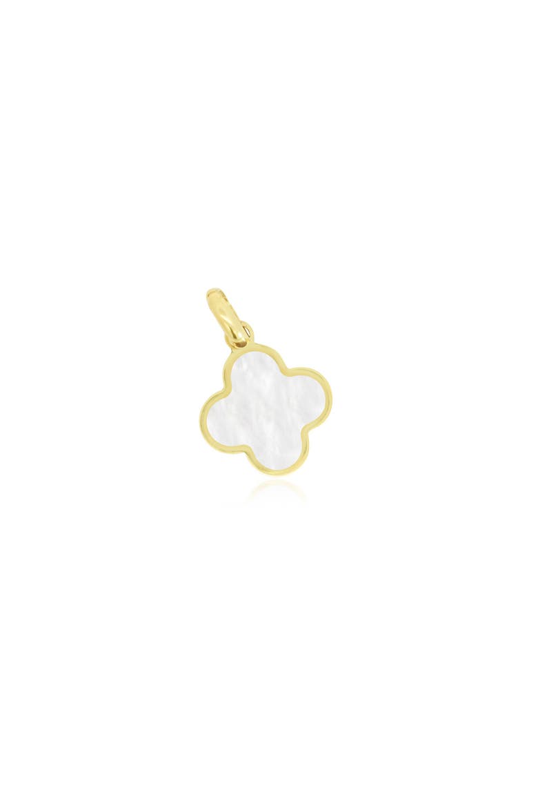 Mother of Pearl Clover Charm, Main, color, Mother of Pearl