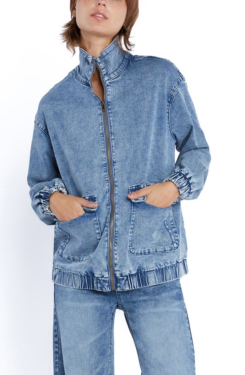Wash Lab Denim Denim Jacket, Alternate, color, Retro Denim