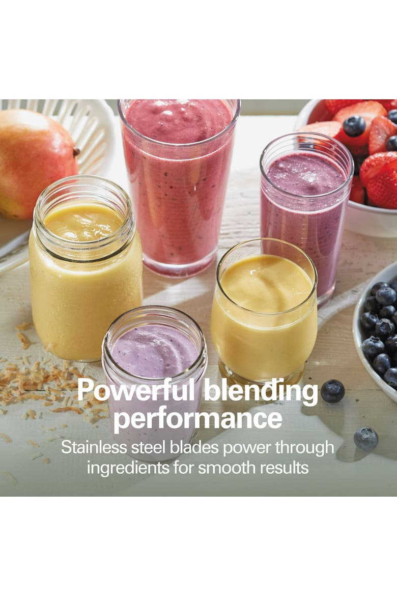 14 Oz One Touch Personal Blender With Travel Lid, Alternate, color, Grey