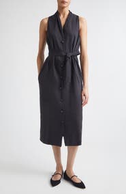 Max Mara Navetta Linen and Silk Midi Dress