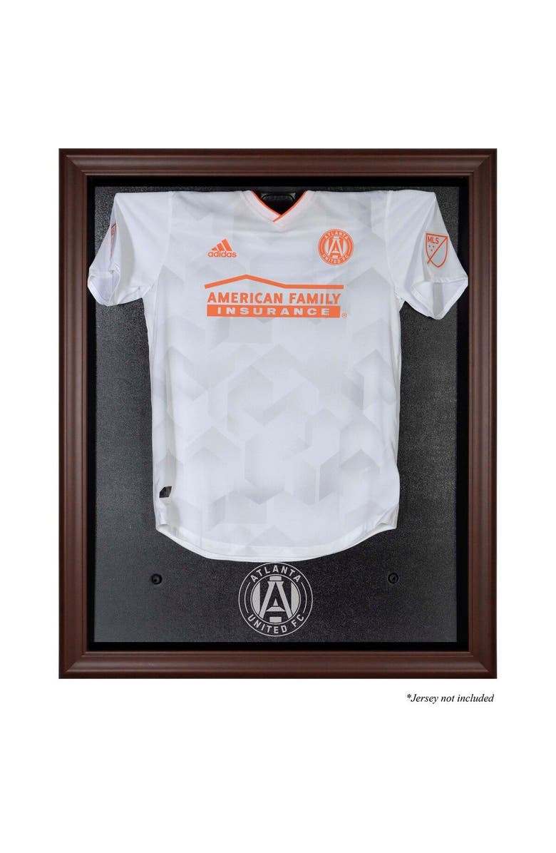 FANATICS AUTHENTIC Atlanta United FC Framed Brown Team Logo Jersey Display Case, Main, color,