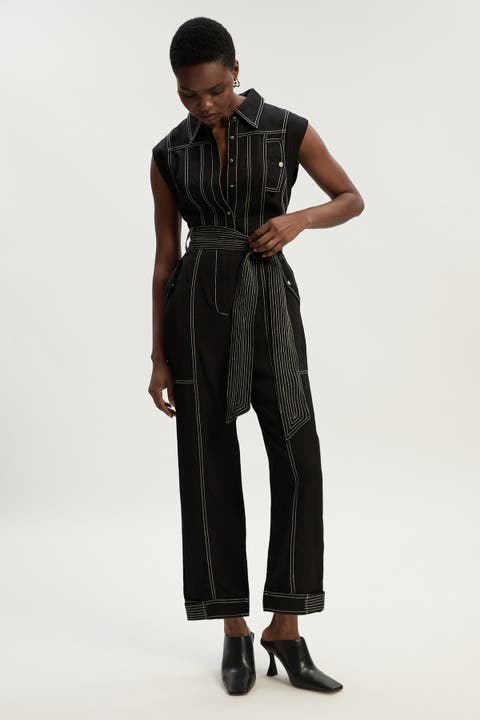 Premium Linen Woven Jumpsuit