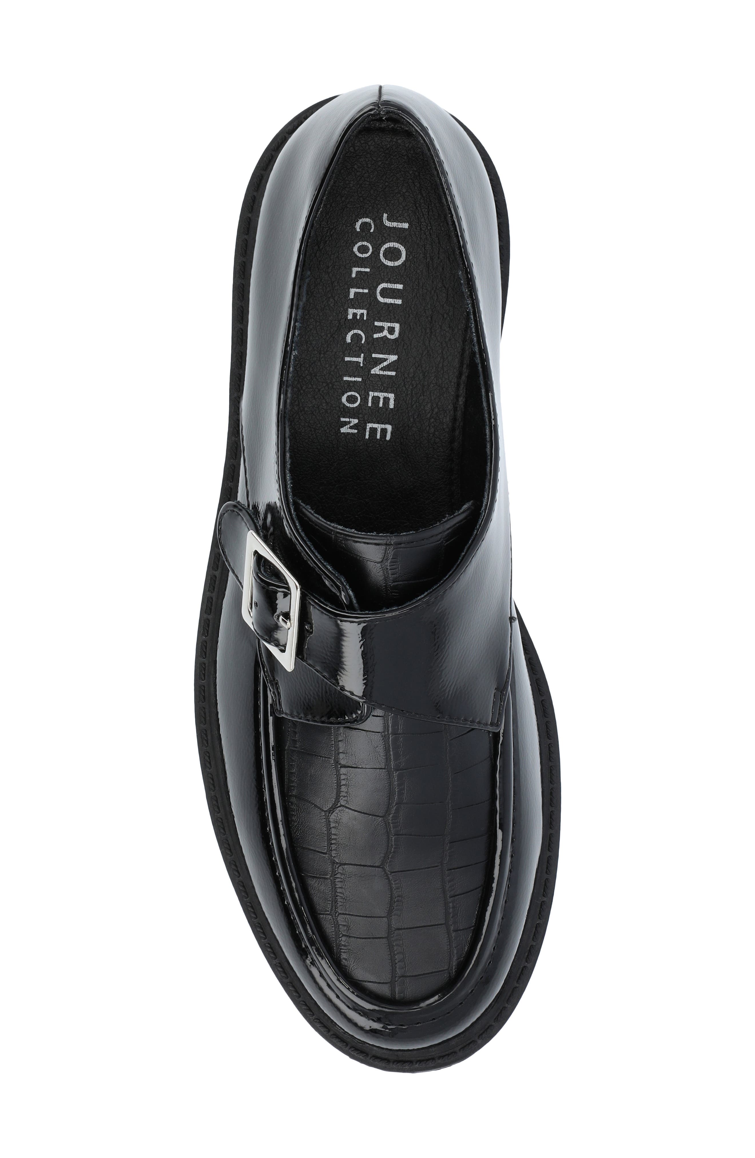 Journee Collection Azula Lug Loafer, Alternate, color, Black