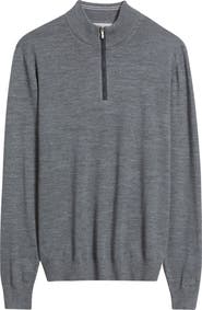 johnnie-O Raynor Merino Wool Quarter Zip Sweater