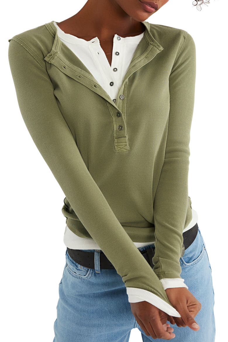 We The Free Jamie Henley Top, Main, color, CAPULET OLIVE