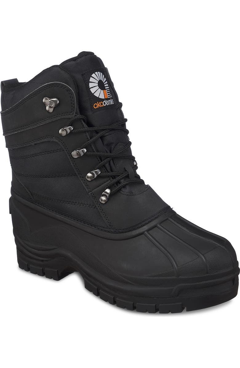 AKADEMIKS Waterproof Duck Toe Snow Boot, Main, color,