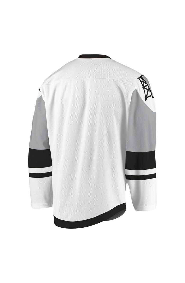 ADPRO Sports Youth White/Gray Calgary Roughnecks Sublimated Replica Jersey, Alternate, color, White